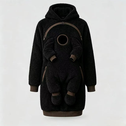 Sudadera con capucha para llevar al bebé