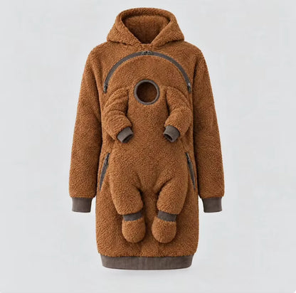 Sudadera con capucha para llevar al bebé